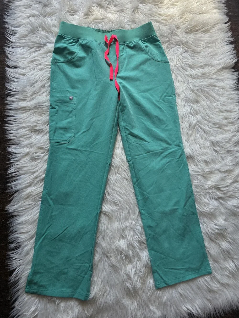 Figs Teal Green Scrub Pants and Top Set